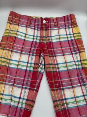 Ralph Lauren Sport, W sz 8, Pink, blue, yellow, light green, orange, white short